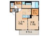 アビタシオン西院 1LDKの間取り