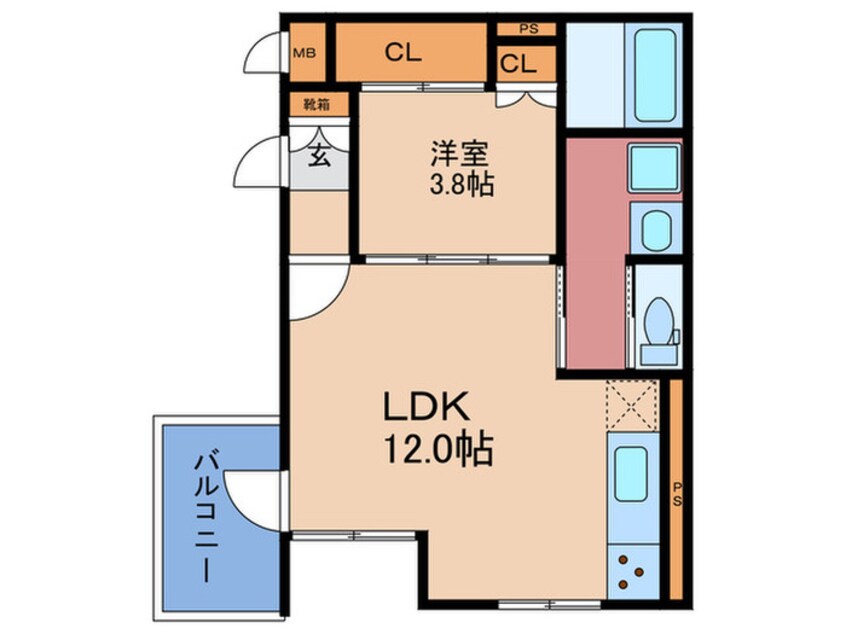 間取図 シャンティ下新庄