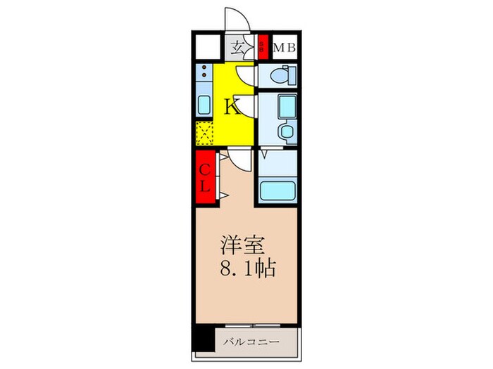 間取り図 アドバンス新大阪Ⅴ(1401)