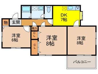 間取図 La　Vida  花屋敷