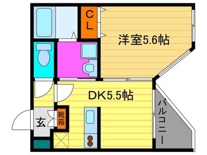間取図 ブランネージュ銀閣寺道
