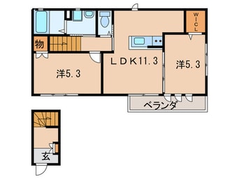 間取図 サージェント　チェリー