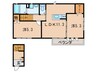 サージェント　チェリー 2LDKの間取り
