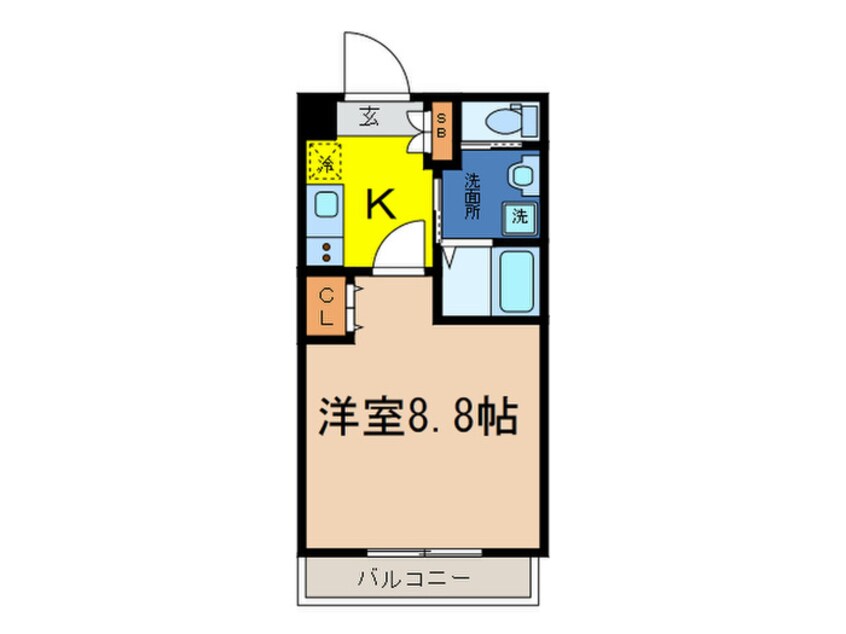 間取図 サンライズ西院