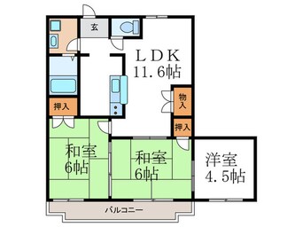 間取図 サンバースト山崎