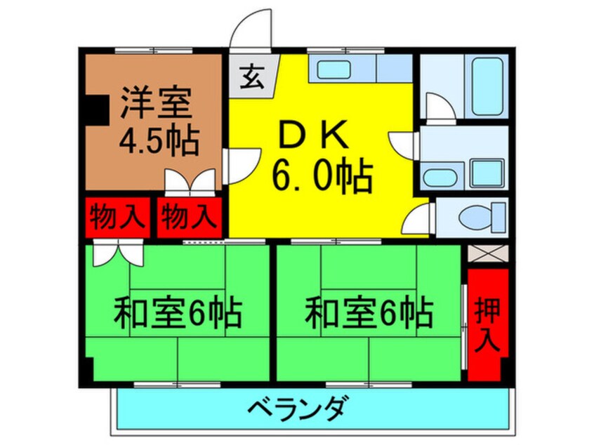 間取図 コーポラス美光