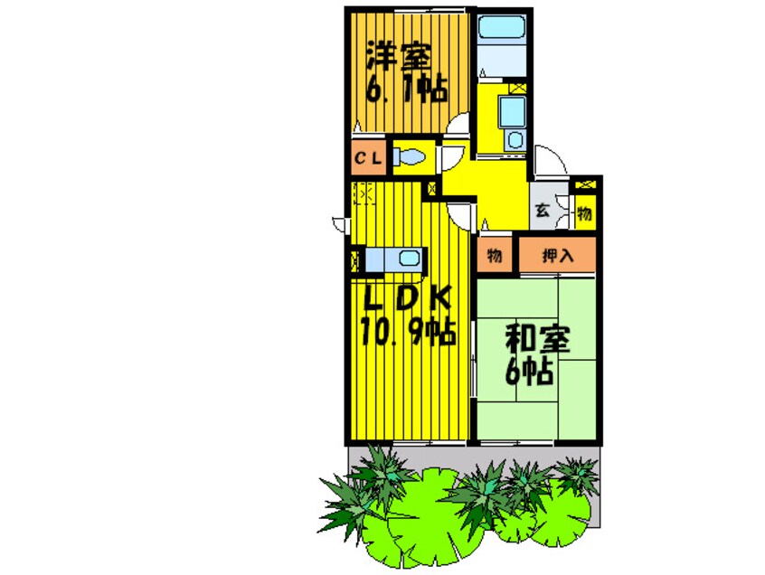 間取図 エスト・ステ－ブル