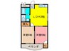 シルクルーム花屋敷 2LDKの間取り