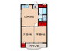 シルクルーム花屋敷 2LDKの間取り