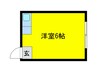 横山マンション 1Rの間取り