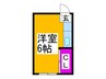 横山マンション 1Rの間取り
