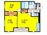 エミネンス久米田 2LDKの間取り