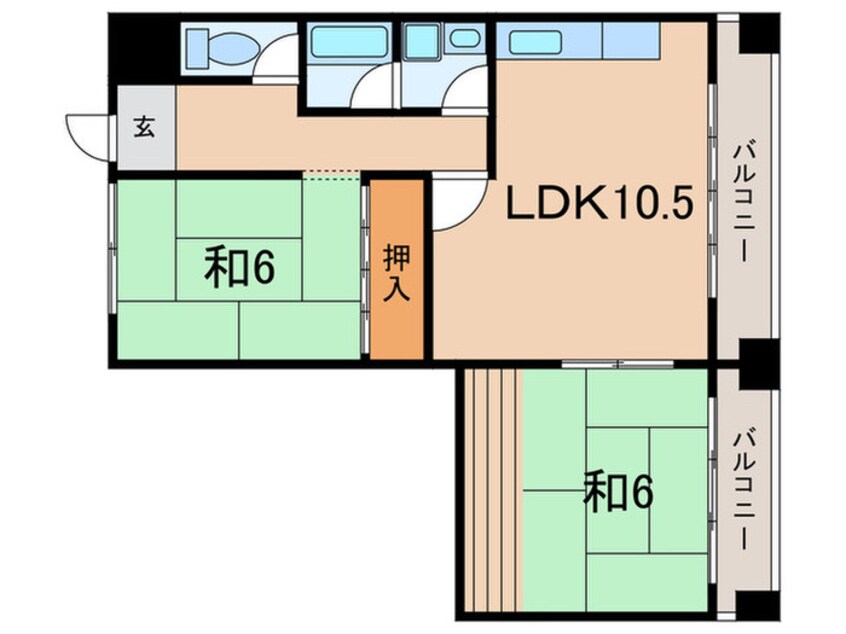 間取図 ファミリーコーポ9