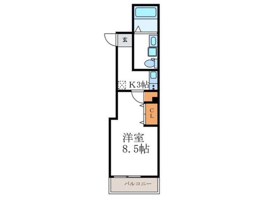 間取図 フラッティ西陣