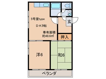 間取図 エクセレント我堂