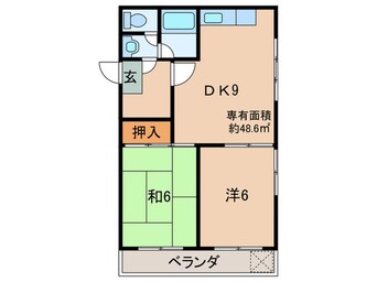 間取図 エクセレント我堂