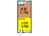 走谷Ｅｓｔａｔｅ 1LDKの間取り