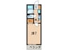 セジュ－ル西宮今津 1Kの間取り