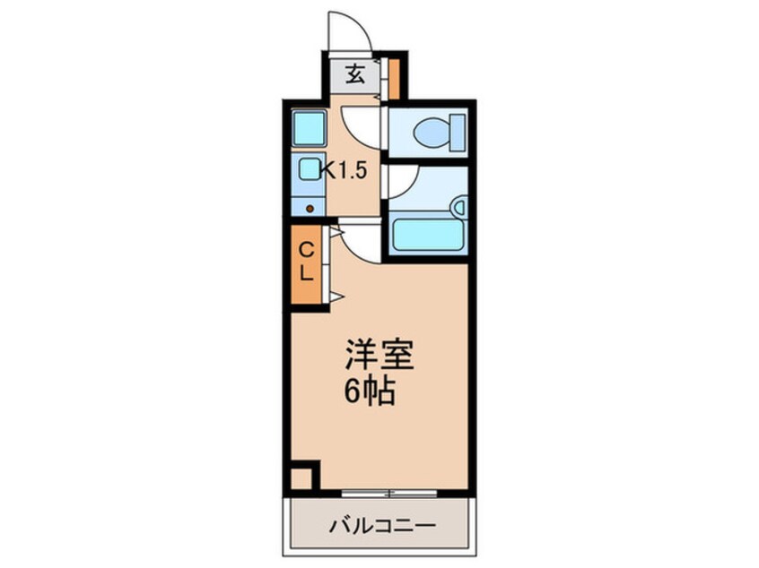 間取図 ｴｽﾘｰﾄﾞ三宮ﾌﾗﾜｰﾛｰﾄﾞ(314)