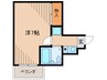 ＫＯ水堂マンション 1Kの間取り