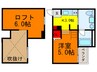 エルフラット 1Kの間取り