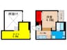 エルフラット 1Kの間取り