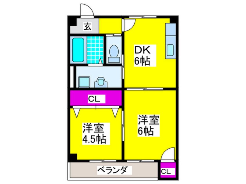 間取図 コーポヒロセ