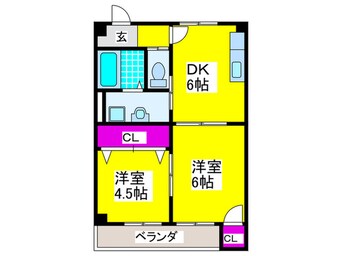 間取図 コーポヒロセ