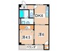 コーポヒロセ 2DKの間取り