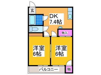 間取図 コーポヒロセ