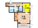 仮）西淡路4丁目アパートの間取図