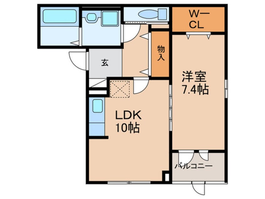 間取図 仮）西淡路4丁目アパート