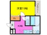フジパレス和泉府中Ⅱ番館 1Kの間取り