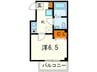 コンフォ－ル篠原 1Kの間取り