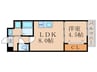 ＩＮＡＫビルⅡ 1LDKの間取り
