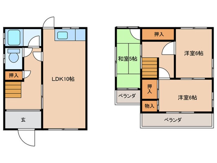 間取り図 久代2丁目タウンハウス