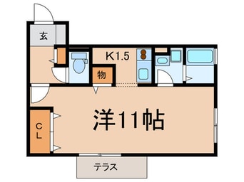 間取図 エイトキュ－ブＢ棟