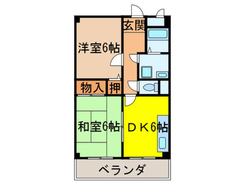 間取図 作本マンション