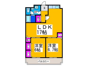 間取図 プラザエクシード