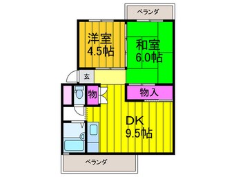 間取図 ルミエ－ル楠葉