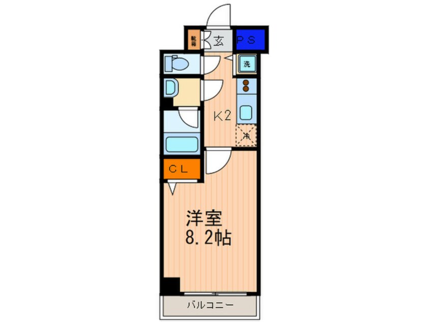 間取図 アスヴェル京都二条駅前Ⅱ(305)