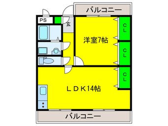 間取図 ＡＸＩＳ浜寺公園