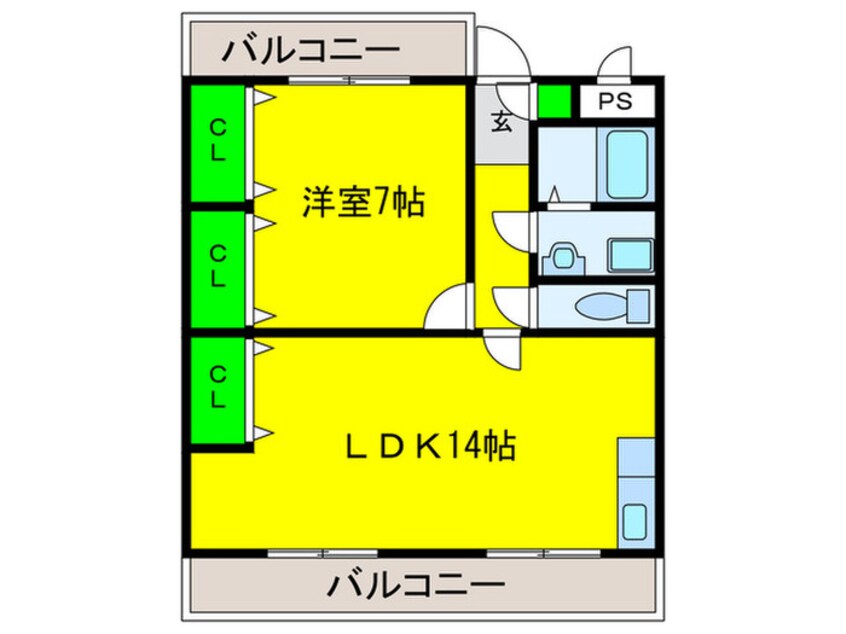 間取図 ＡＸＩＳ浜寺公園