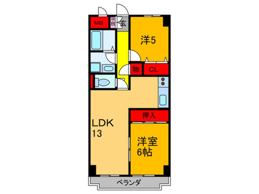 間取図 セピア辻井横小路