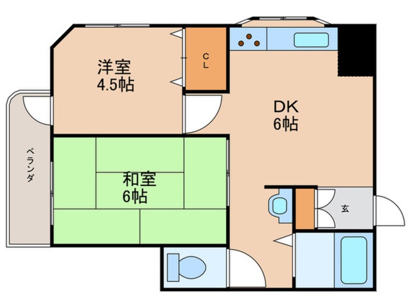 間取図 内田ハイツ