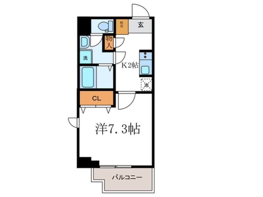 間取図 サムティ京都二条(203)