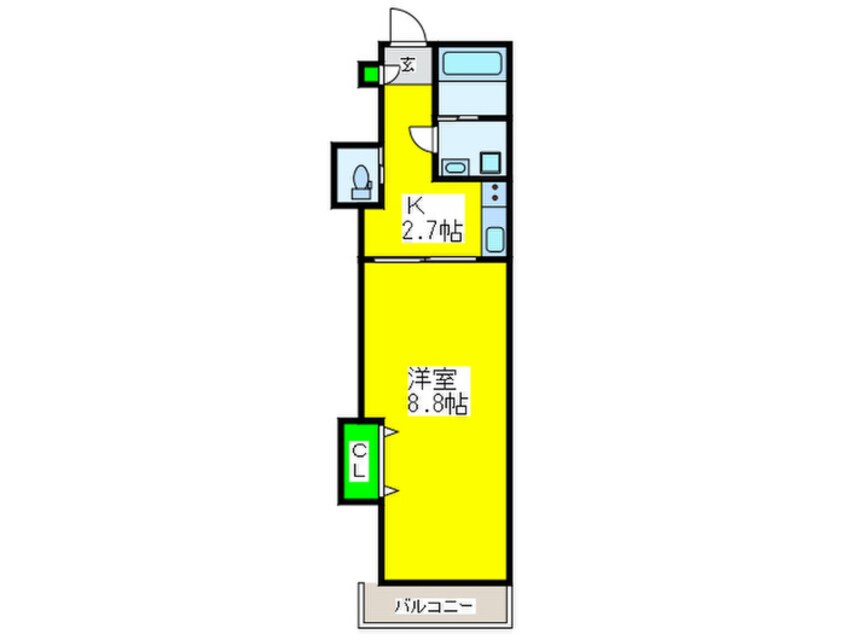 間取図 TKアンバーコート浜寺