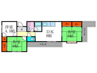 間取図 カルムハイツ平井