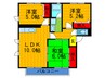 シスネ木本Ａ １棟 3LDKの間取り
