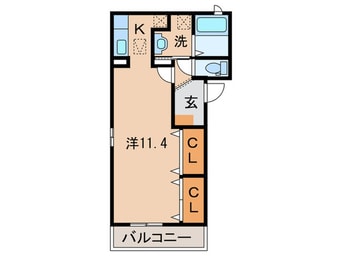 間取図 グリシーヌ桜ヶ丘Ⅱ・N